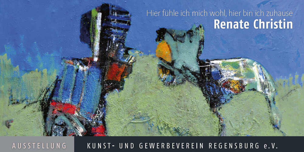 Haus mit Garten 2016-2024 115x125 cm Mischtechnik
